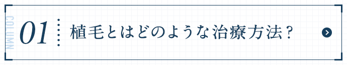 植毛とはどのような治療法？